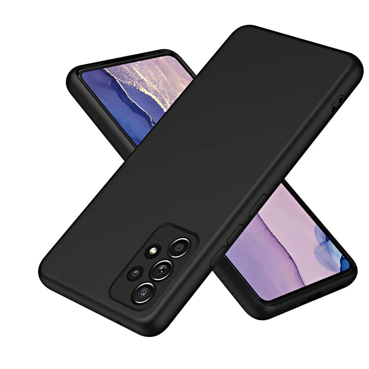 GENERICO - Funda Case para Samsung A33 5G Soft Feeling Antishock Negro Antigolpe
