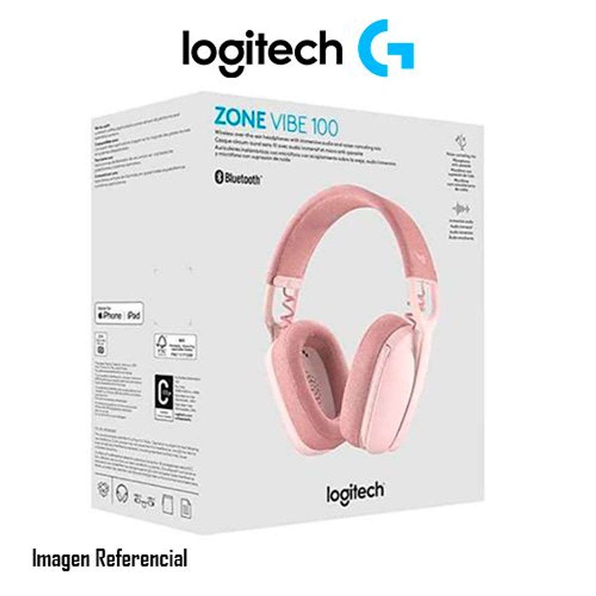 LOGITECH - AUDIFONO INALAMBRICO LOGITECH ZONE VIBE 100 C/MICROFONO P/N:981-001223