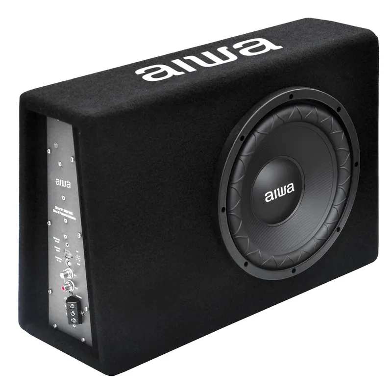 AIWA - Subwoofer para Auto AIWA 10 Pulgadas Amplificado Slim 120W AW-101BX