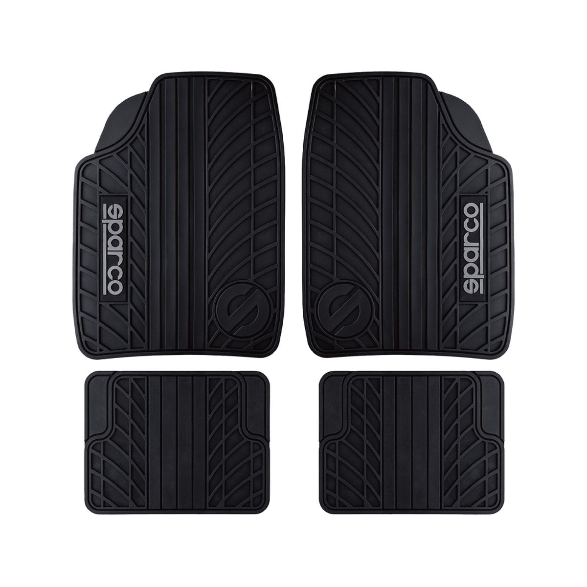 SPARCO - Jgo 4 Piso Sparco Uso Rudo Antiderrapante Universal Azul