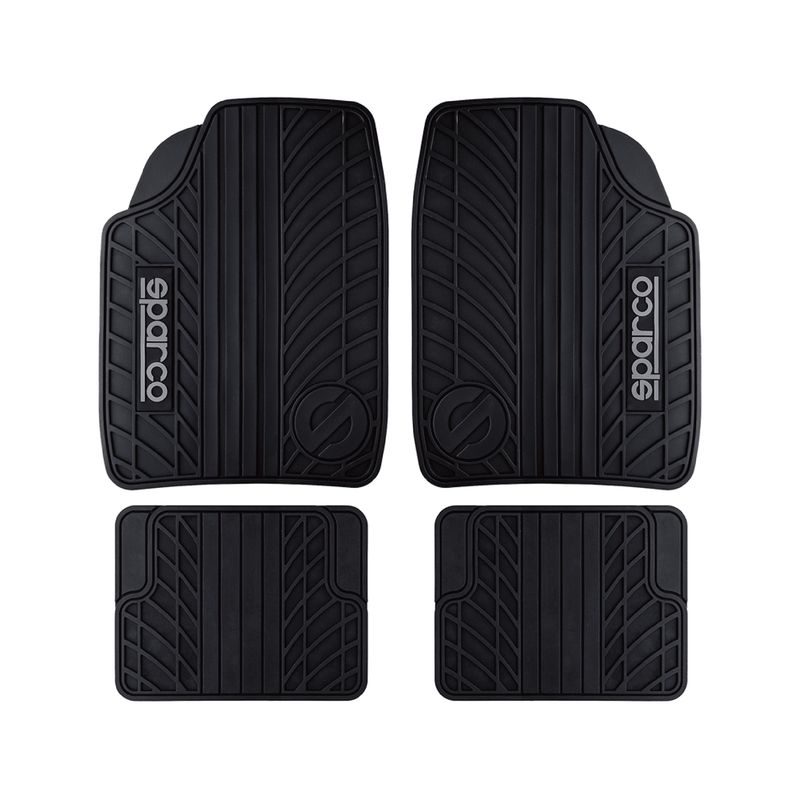 SPARCO - Jgo 4 Piso Sparco Uso Rudo Antiderrapante Universal Azul