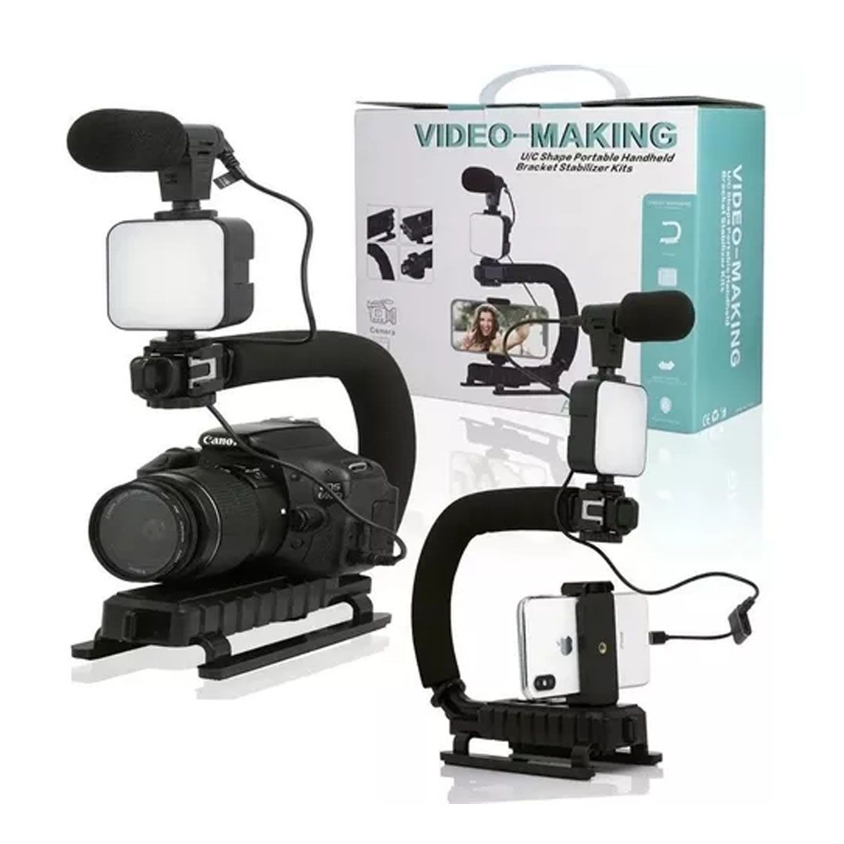 GENERICO - Estabilizador Para Cámara y Celular Kit De Grabación
