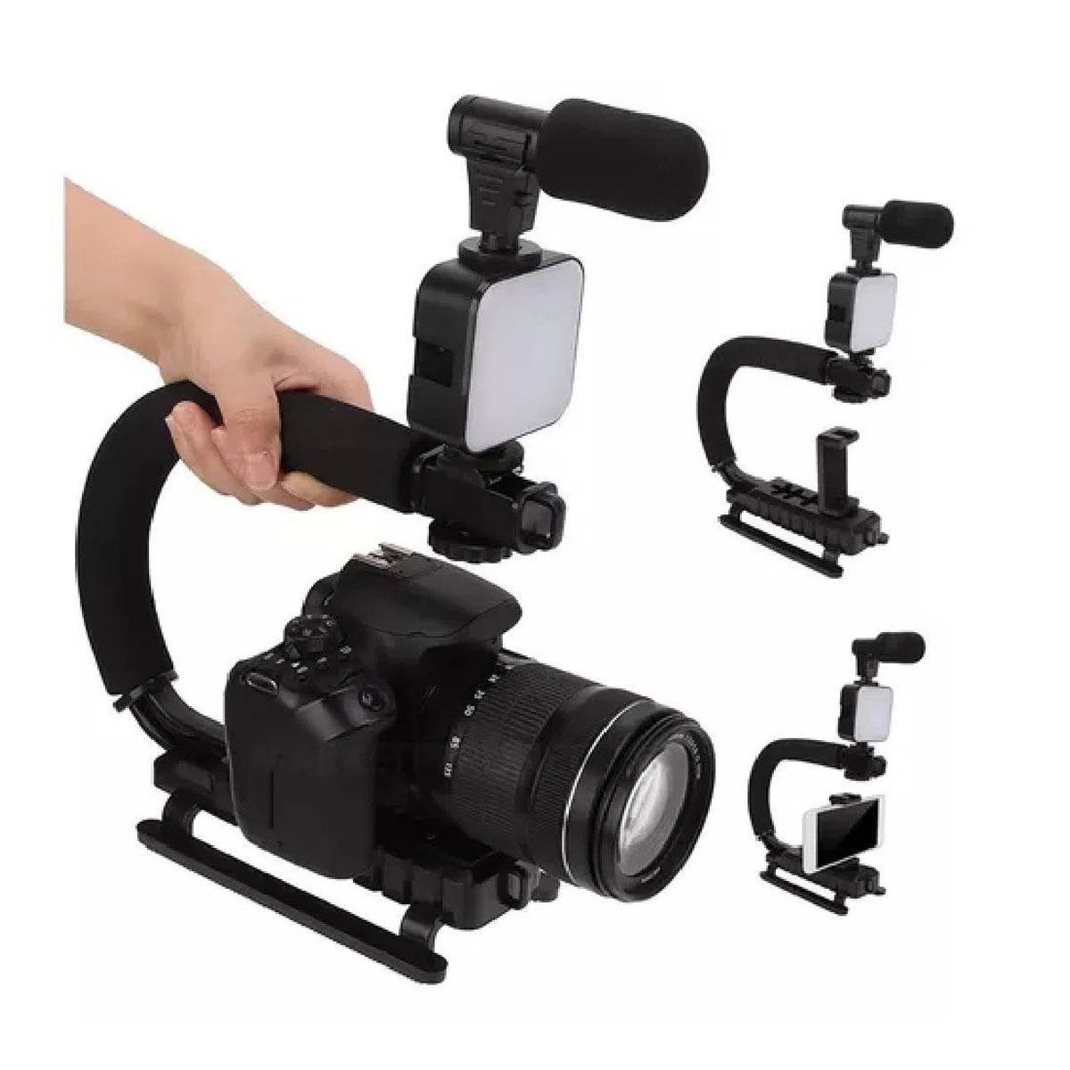 GENERICO - Estabilizador Para Cámara y Celular Kit De Grabación