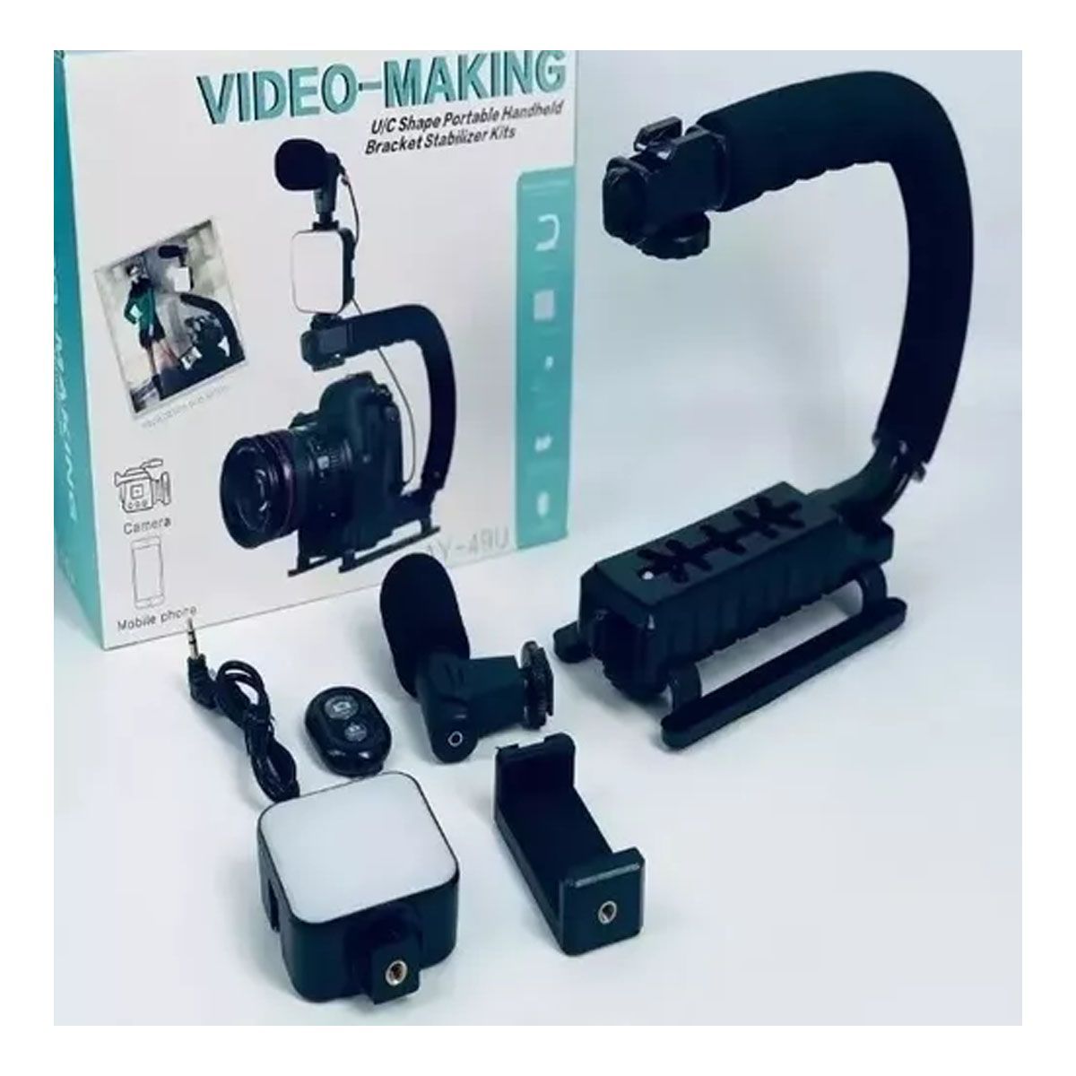 GENERICO - Estabilizador Para Cámara y Celular Kit De Grabación