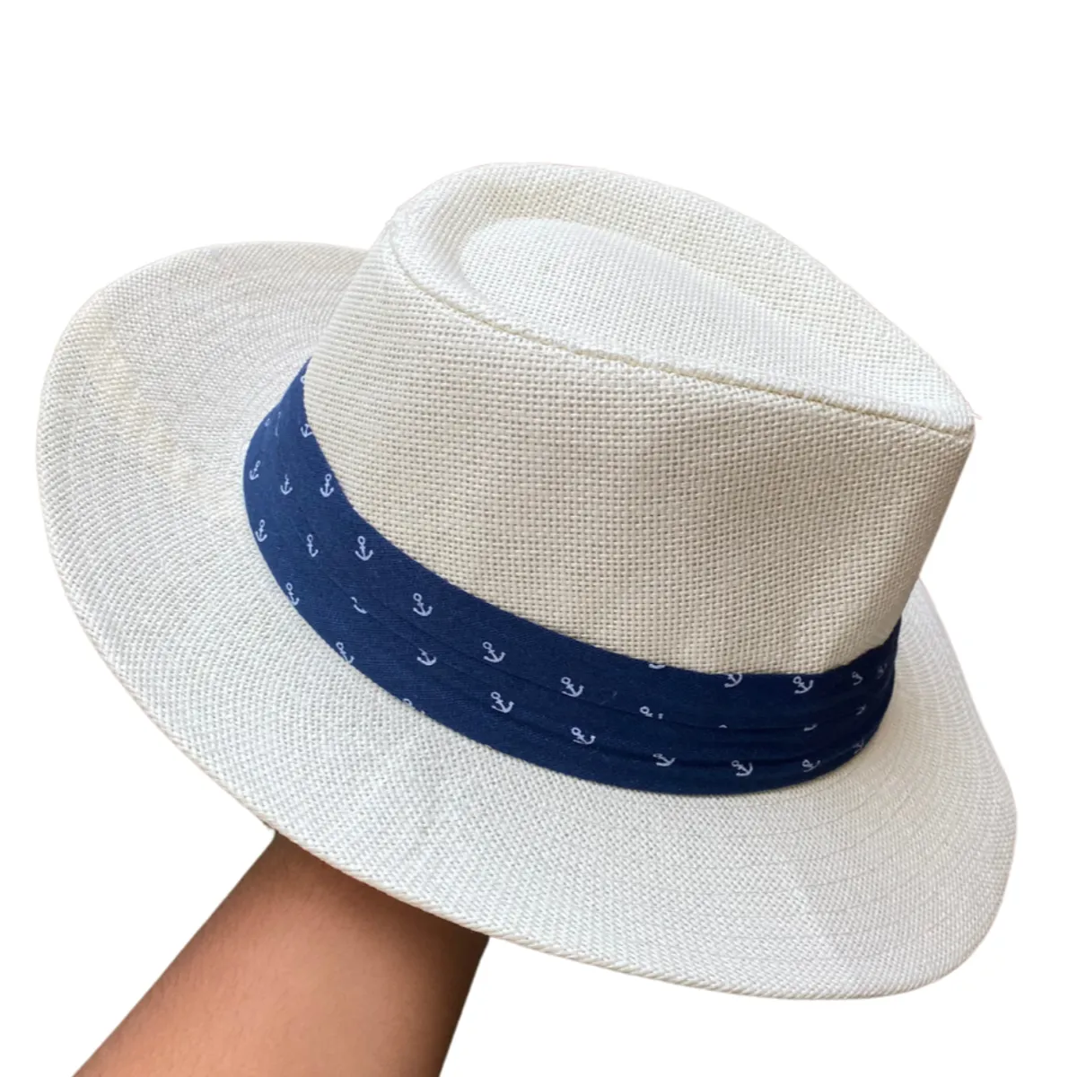 KAST PE - Sombrero Fedora Hombre Modelo Panama Sailor - Ivory