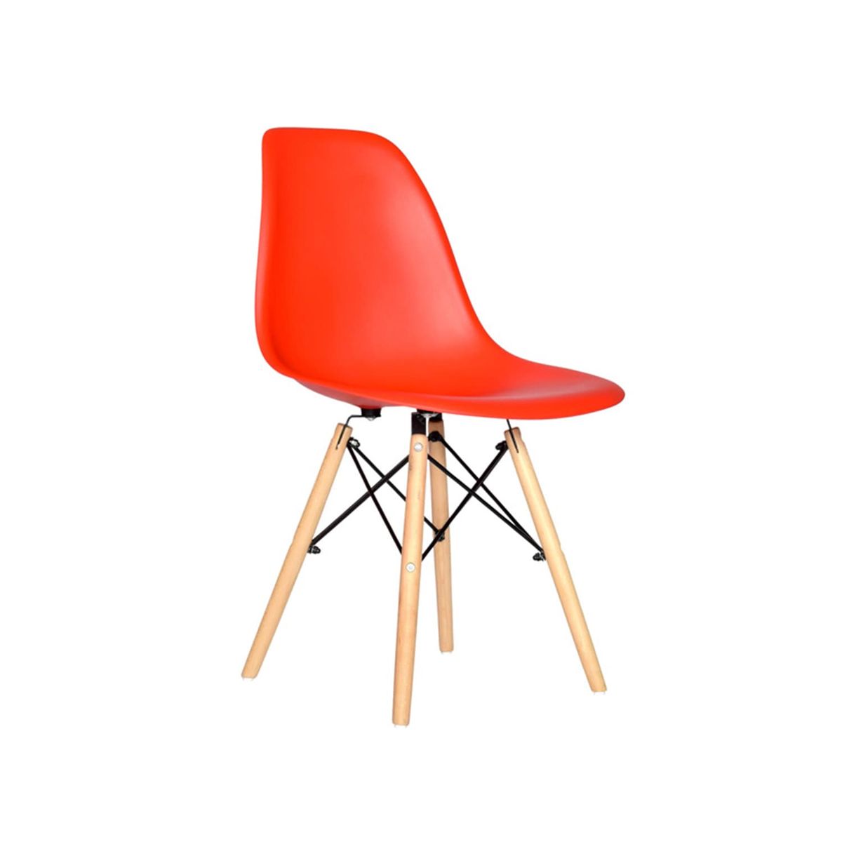 OFIDEAS - Silla de Comedor Diseño Eames Color Rojo Ofideas