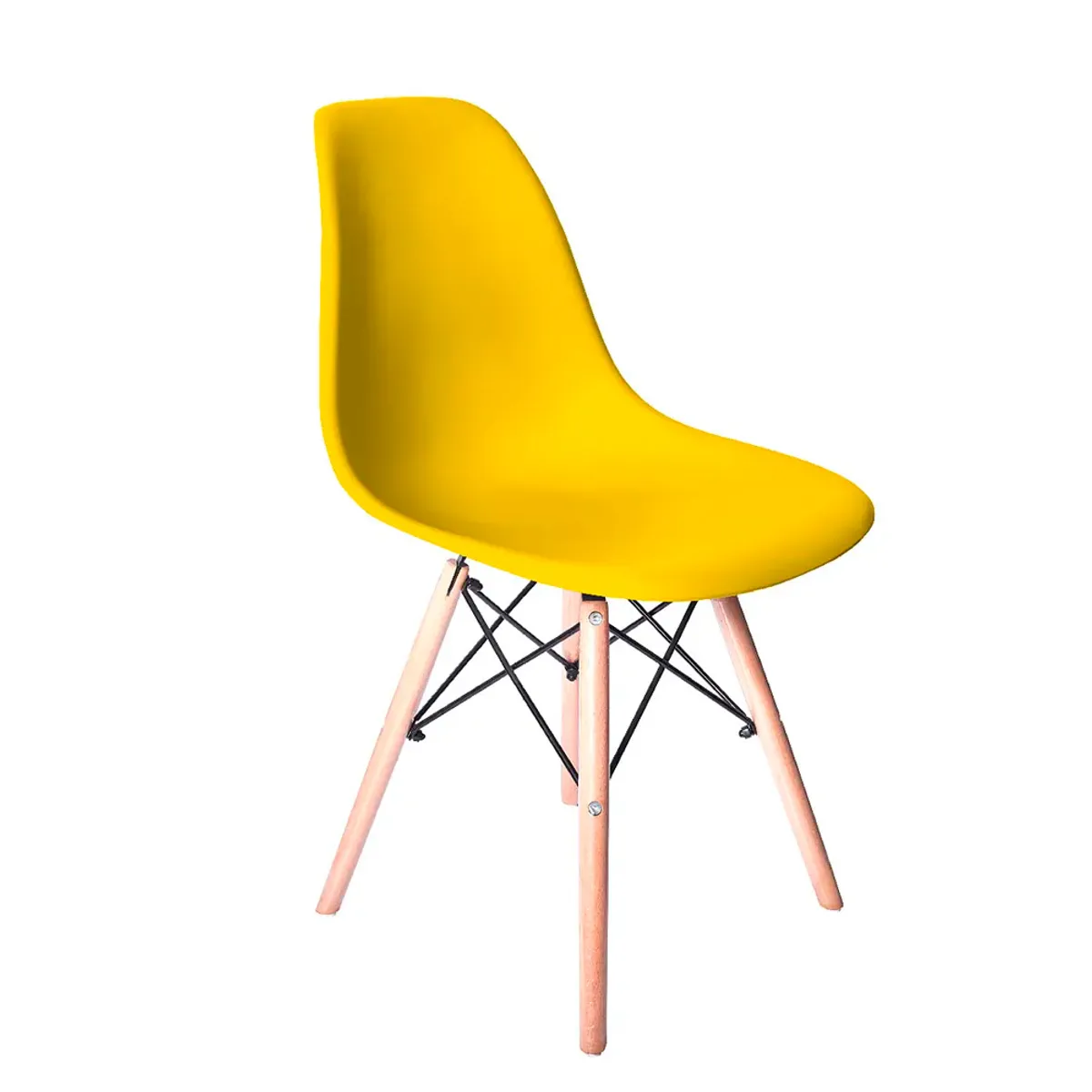 OFIDEAS - Silla de Comedor Diseño Eames Color Amarillo Ofideas