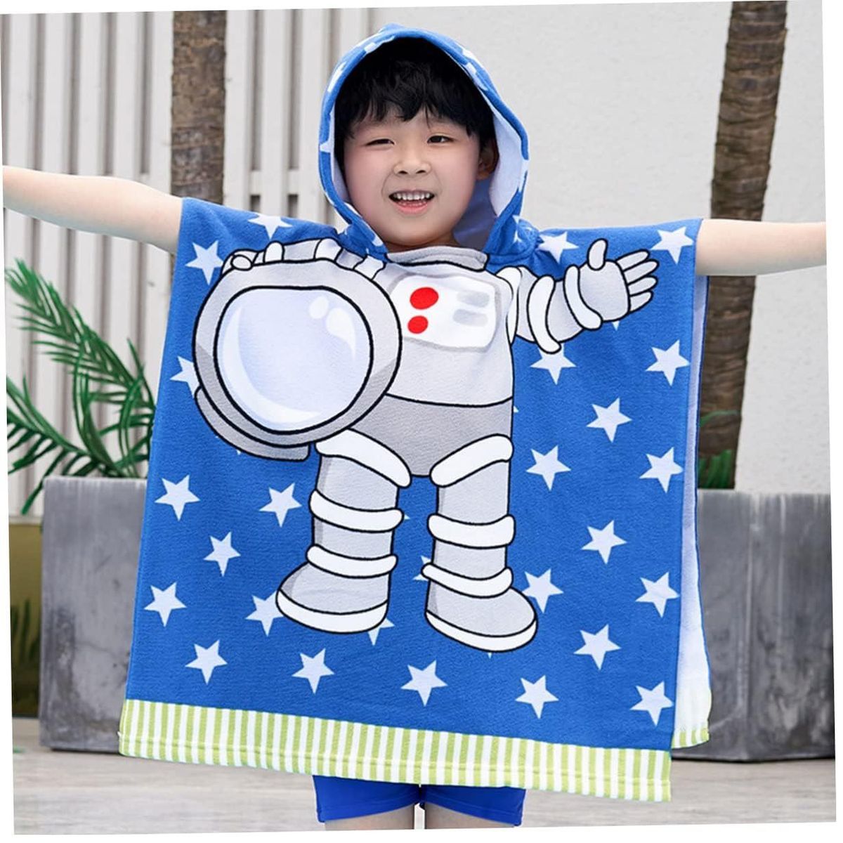 OEM - Toalla de Playa Niños Salida de Baño con Capucha