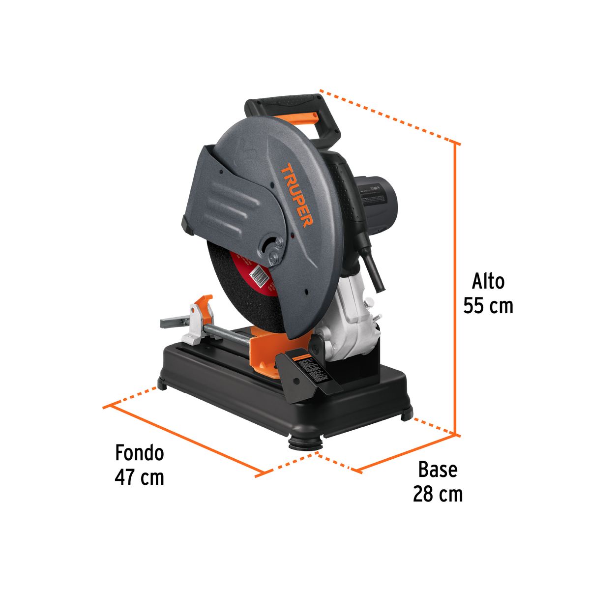 TRUPER - Tronzadora Cortadora de Metales 14 Industrial 2200W 220V Truper