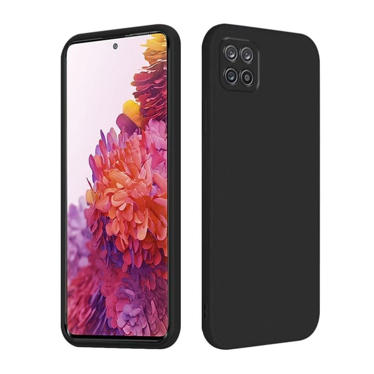 GENERICO - Funda Case para Samsung A22 5G Soft Feeling Antishock Negro Antigolpe