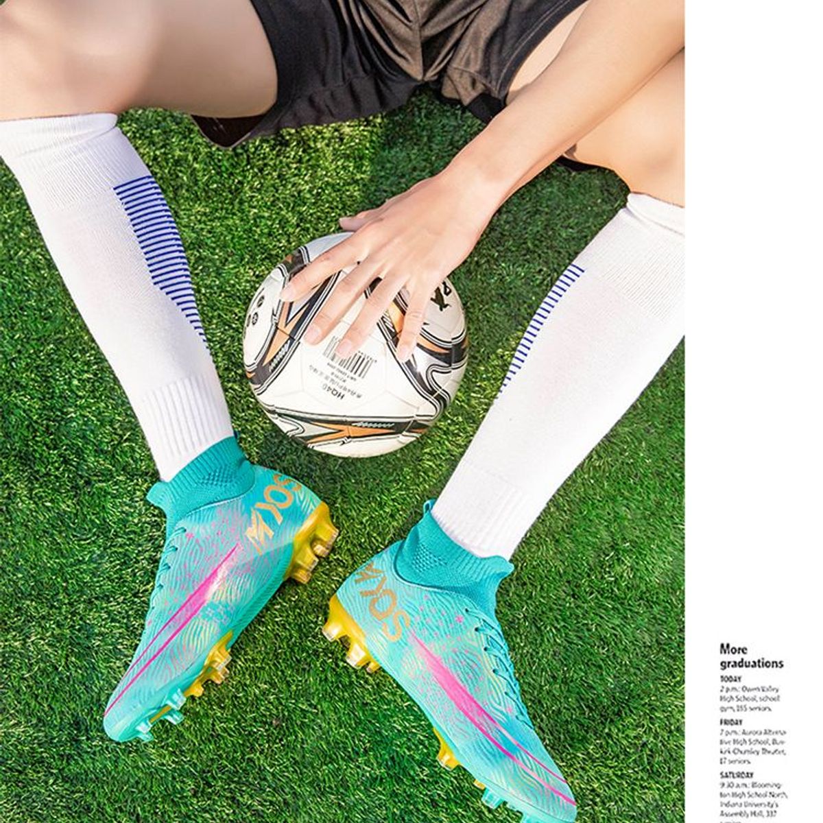 BAALATHKKO5 - Zapatillas de fútbol para Escolar-Unisex