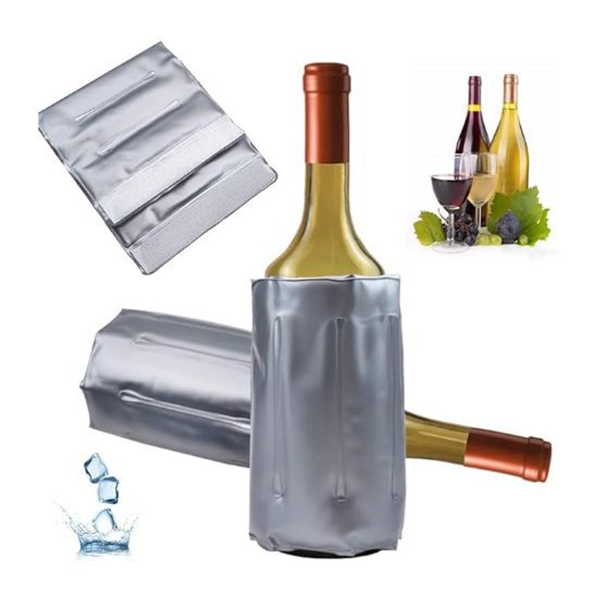 GENERICO - Funda de Gel Enfriador de botellas