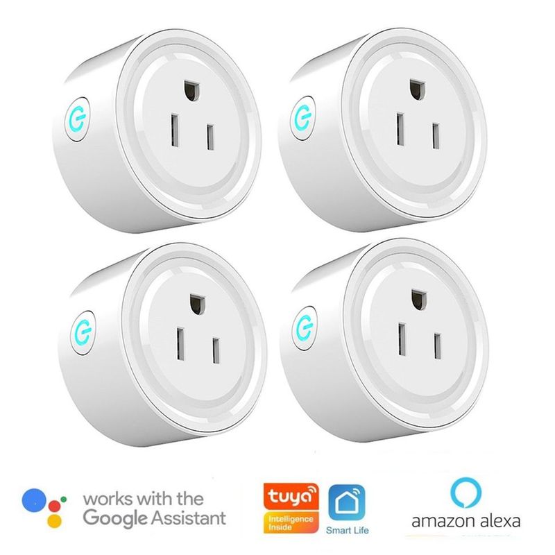 OEM - Enchufe Inteligente Smart Wifi compatible Google y Alexa Pack x 4