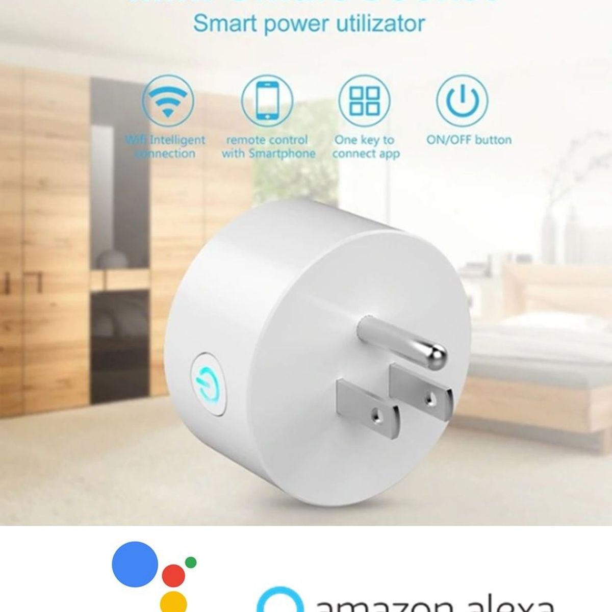 Enchufe Inteligente Wifi Domotica compatible Google y Alexa Pack x 4, marca OEM - Foto 2
