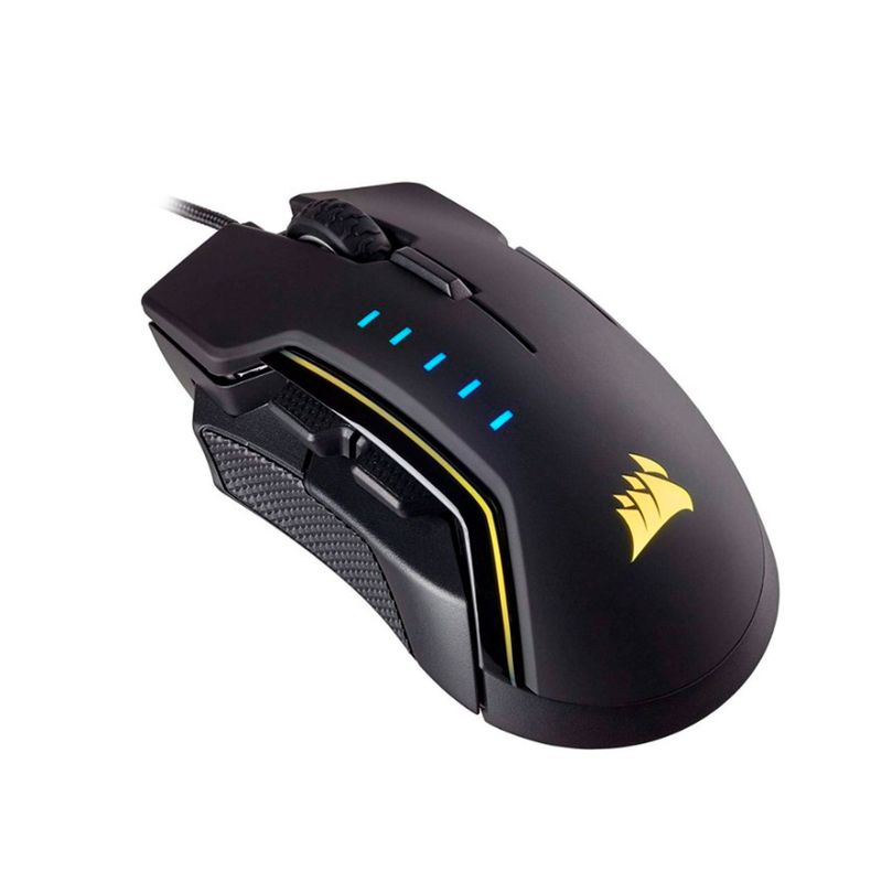 CORSAIR - MOUSE GAMING CORSAIR GLAIVE RGB 6 BOTONES USB NEGRO P/N: CH-9302011-NA