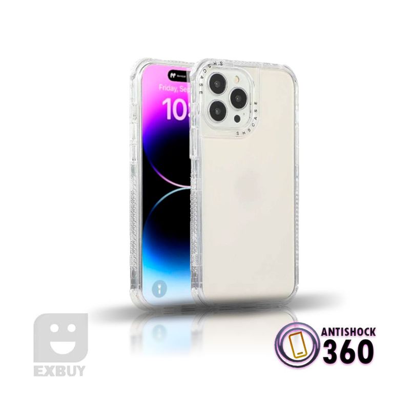 GENERICO - Case 360 Antishock Transparente para iPhone 14 Pro Max
