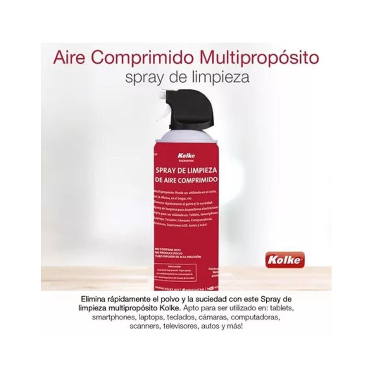 KOLKE - SPRAY DE LIMPIEZA DE AIRE COMPRIMIDO KVK-199 KOLKE