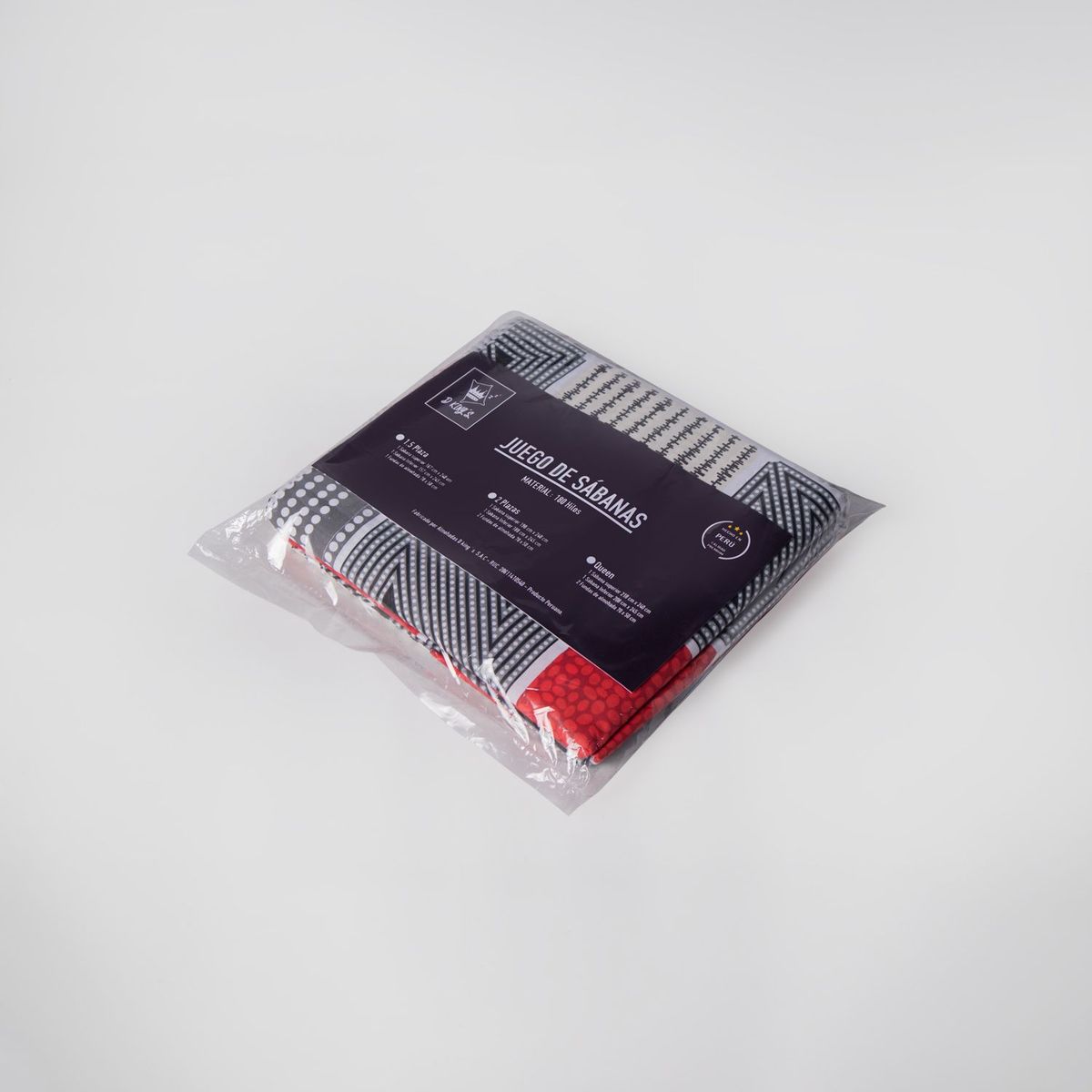 GENERICO - Set De Sábanas Lisa 100 Algodón180 Hilos 2 Plz Armonia Escarlata