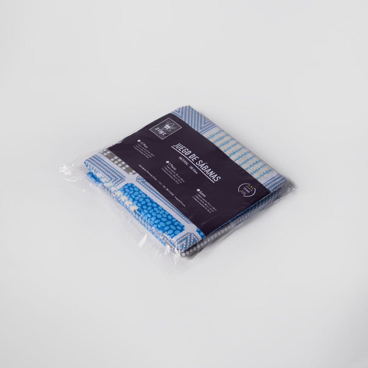 GENERICO - Set De Sábanas Lisa 100 Algodón180 Hilos Queen Cielo Enigmatico