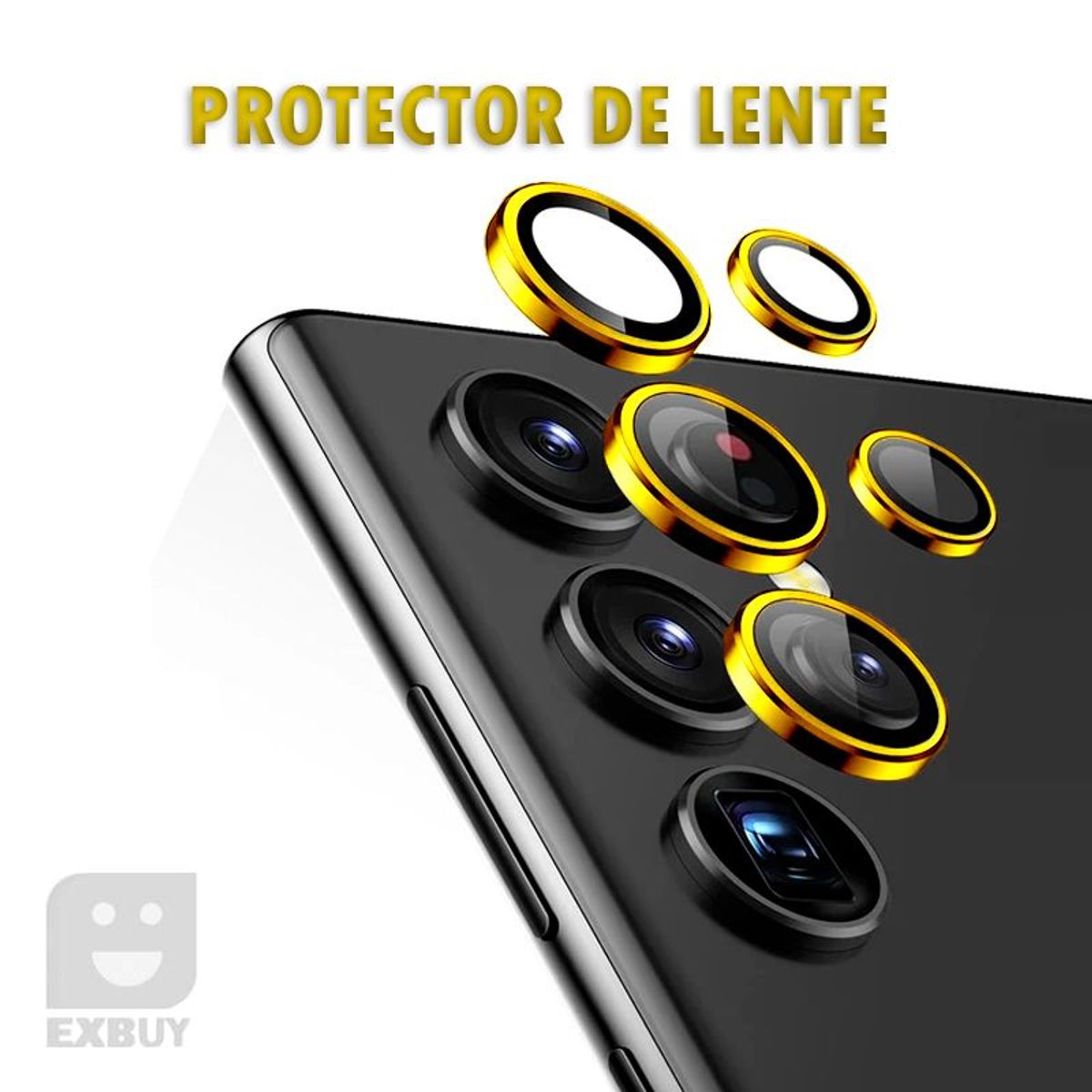 GENERICO - Mica Protectora de Camara Dorado para Samsung Galaxy A34