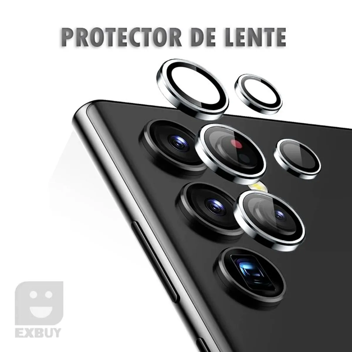 GENERICO - Mica Protectora de Camara Plateado para Samsung Galaxy A34