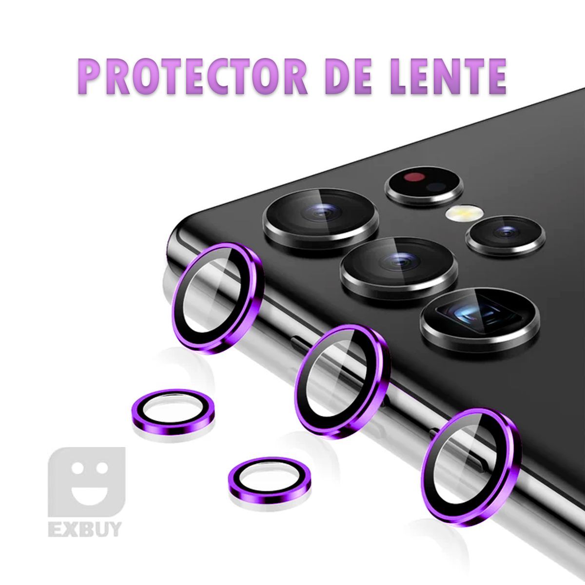 GENERICO - Mica Protectora de Camara Lila para Samsung Galaxy A34