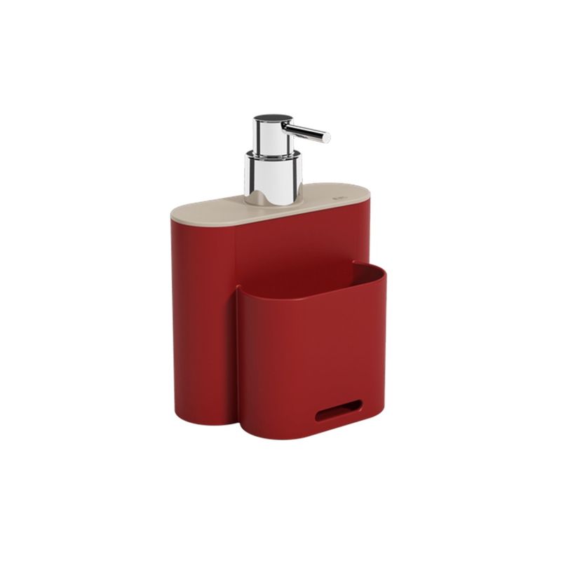 COZA - Dispensador De Jabón 500ml Coza Flat Rojo