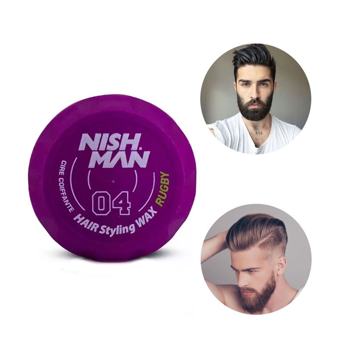 GENERICO - Cera Fijadora de Cabello Nishman Cera Hair Wax 04 Rugby 150gr