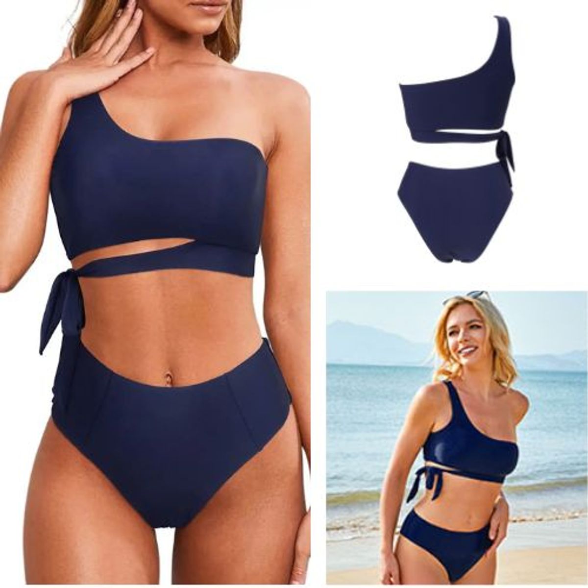 GENERICO - TRAJE DE BAÑO BIKINI AZUL MARINO -  MAIA SWIMWEAR  WEAR
