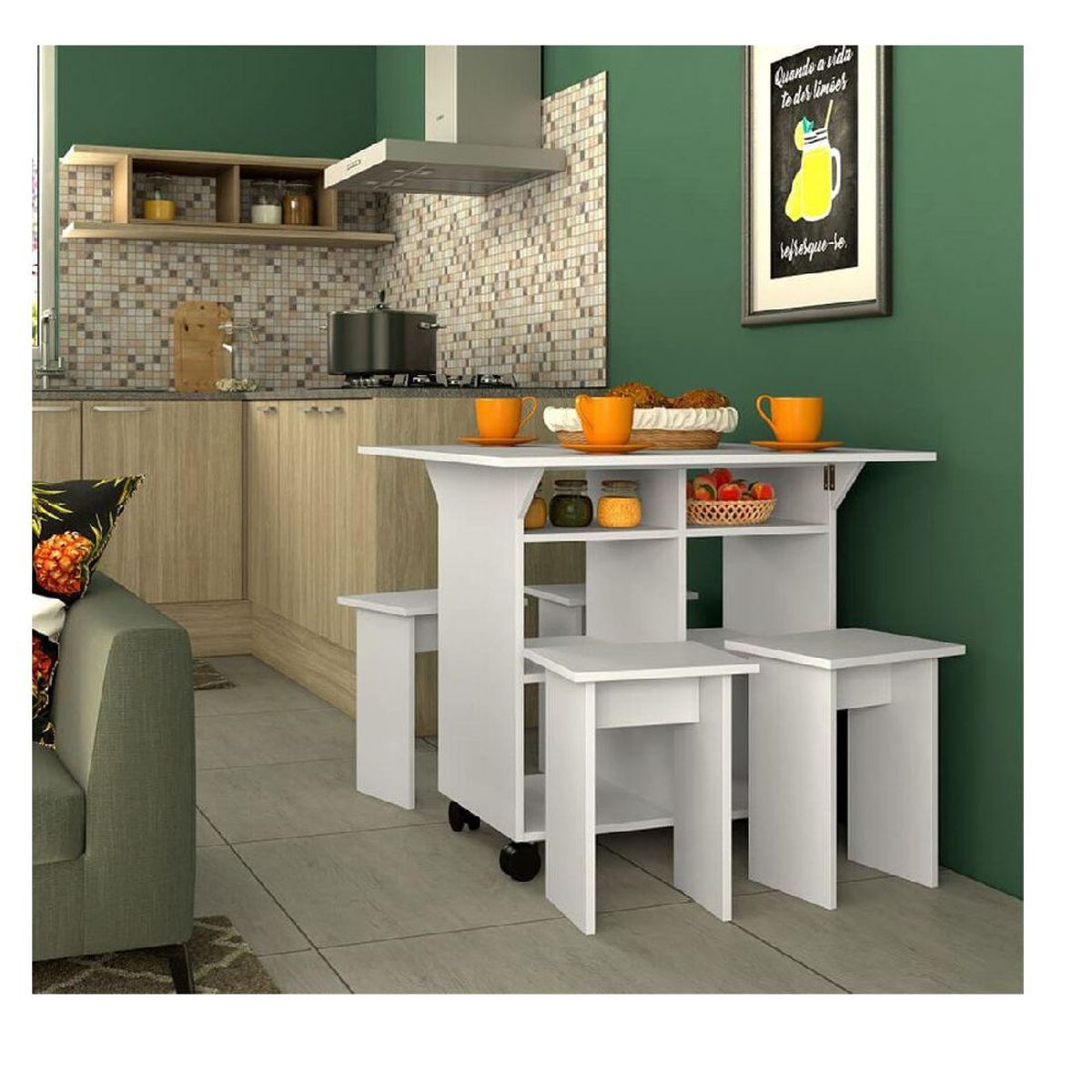 GENERICO - COMEDOR BRAHMA - LA CASA DEL MUEBLERO - BLANCO