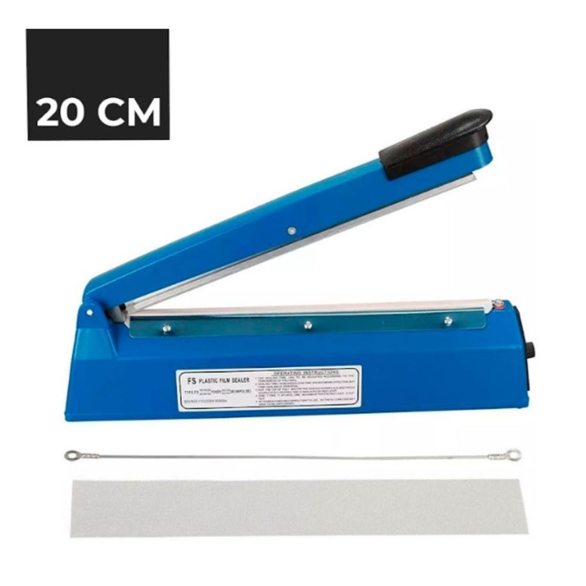 GENERICO - Selladora de Bolsa 20cm - Estructura de Plástico Repuesto Extra