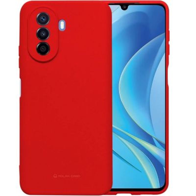 GENERICO - Funda Case para Huawei Nova Y70 Soft Feeling Antishock Rojo Antigolpe