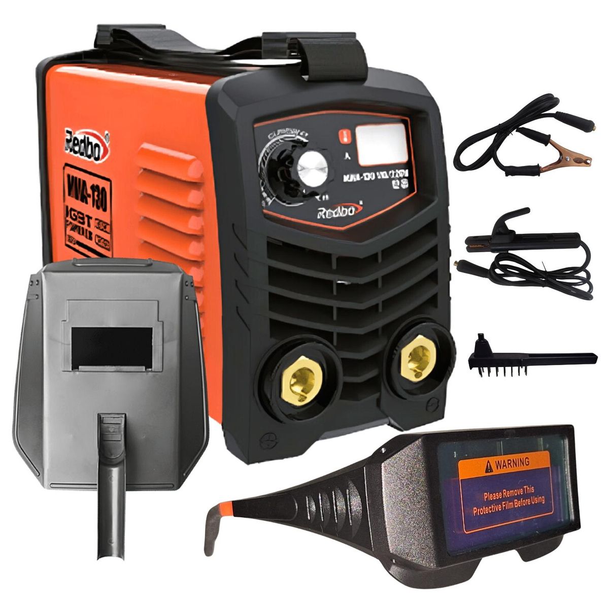 REDBO - Soldadora inversora 130A + lentes fotosensibles Redbo