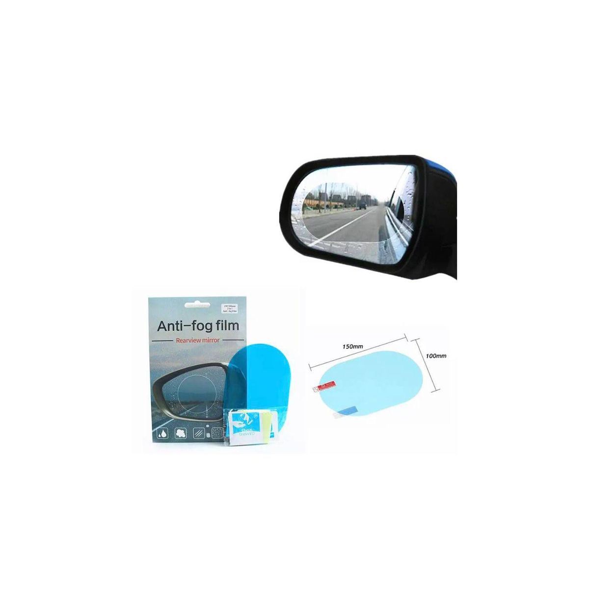 GENERICO - Protector de espejos anti agua para todo vehiculo