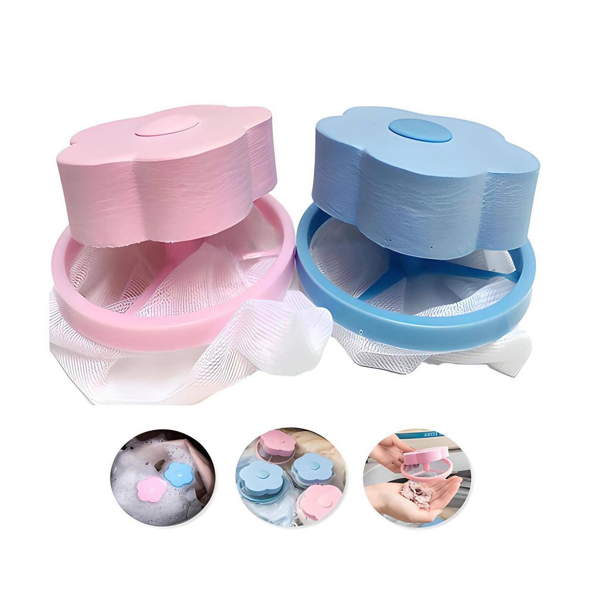 GENERICO - Pack x2 Filtro Atrapa Pelusas para Lavadora