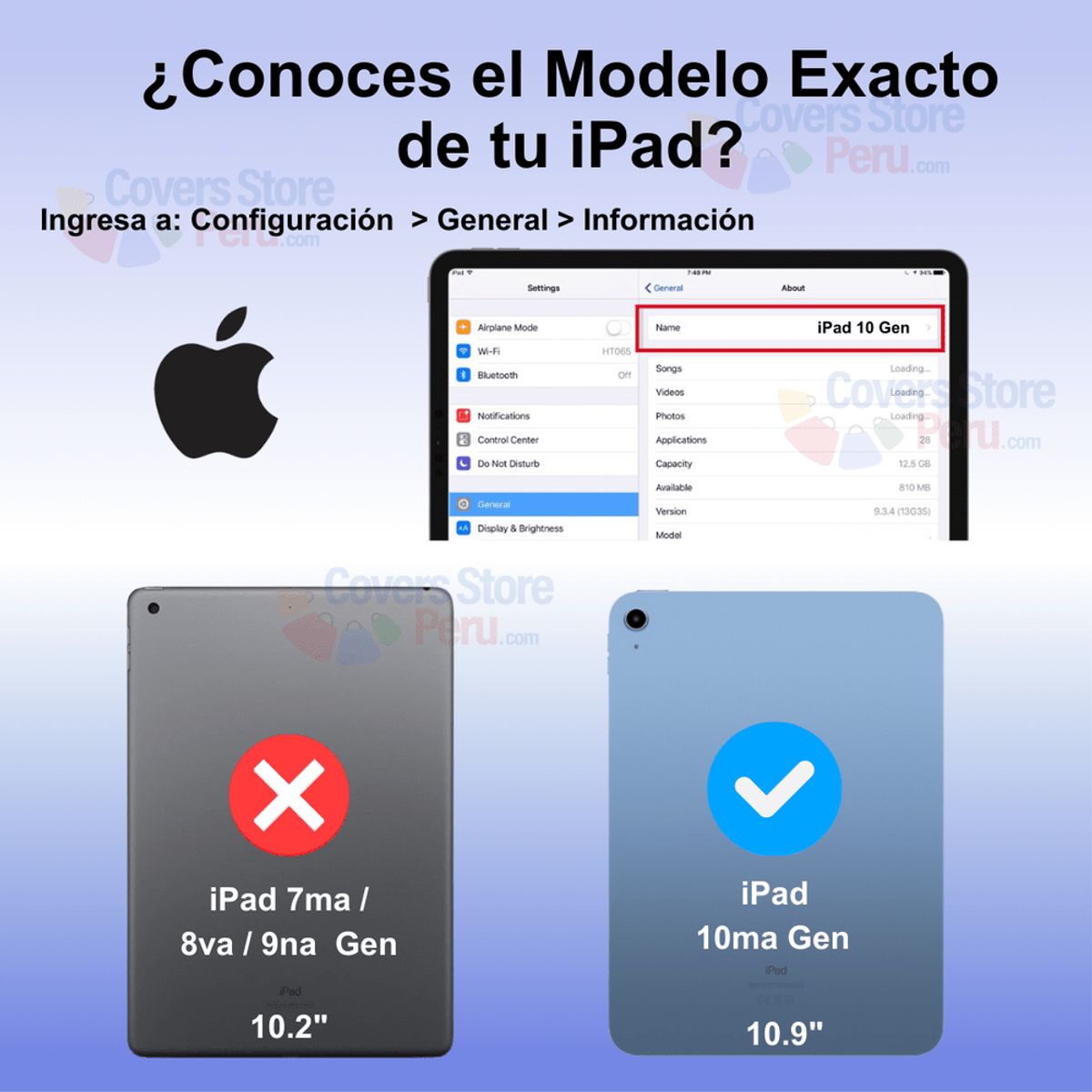 GENERICO - Funda para iPad 109 10ma Gen  Portalápiz Transparent Antishock