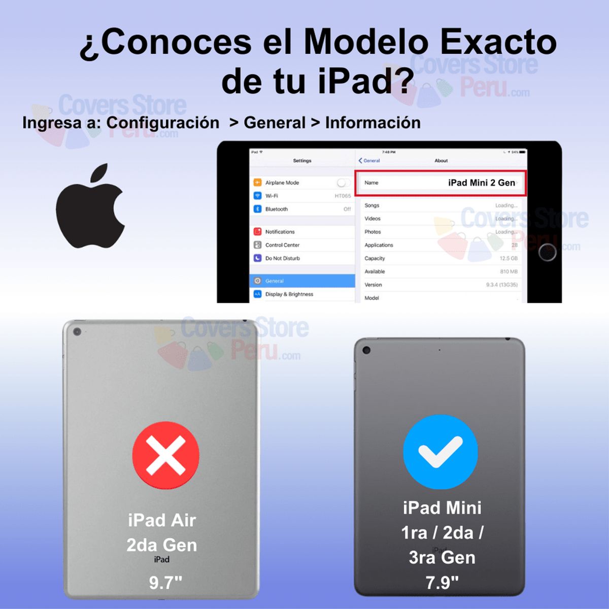 GENERICO - Funda Case para iPad Mini 3 7.9" + Portalápiz Transparent Antishock