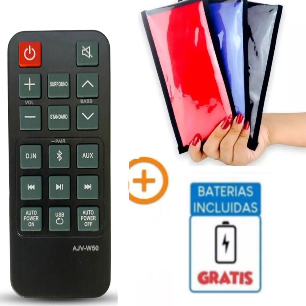 GENERICO - Control remoto para Samsung barra de sonido AH59-02710B funda