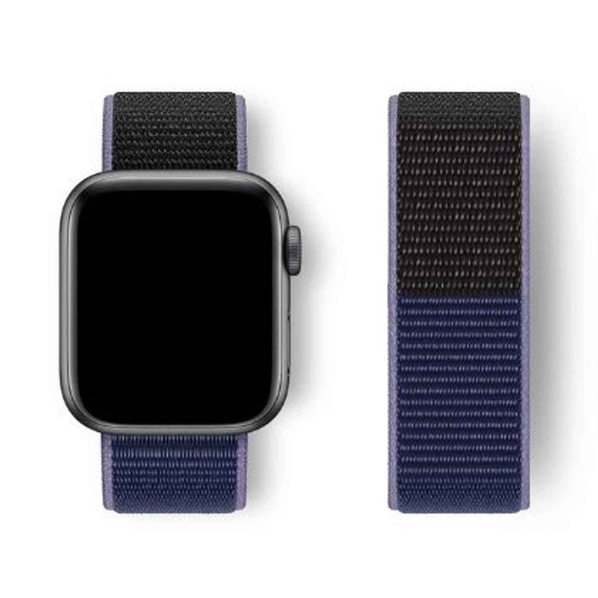 GENERICO - Correa Nylon para Apple Watch y Smartwatch 42mm a 49mm AzulN