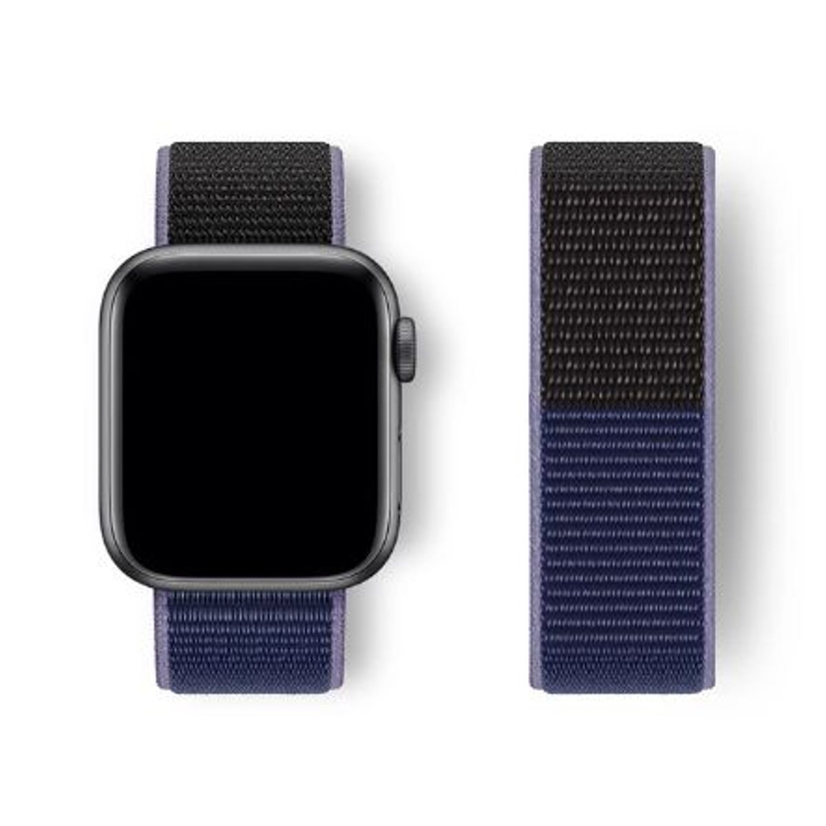 GENERICO - Correa Nylon para Apple Watch y Smartwatch 42mm a 49mm AzulN