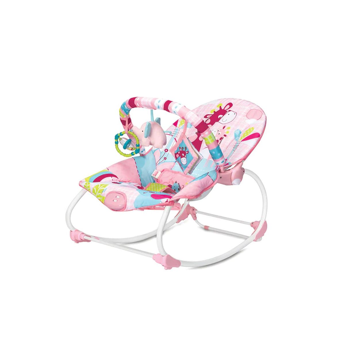 INFANTI - Silla Nido para Bebé Animalitos Safari Multi 6921 Rosado