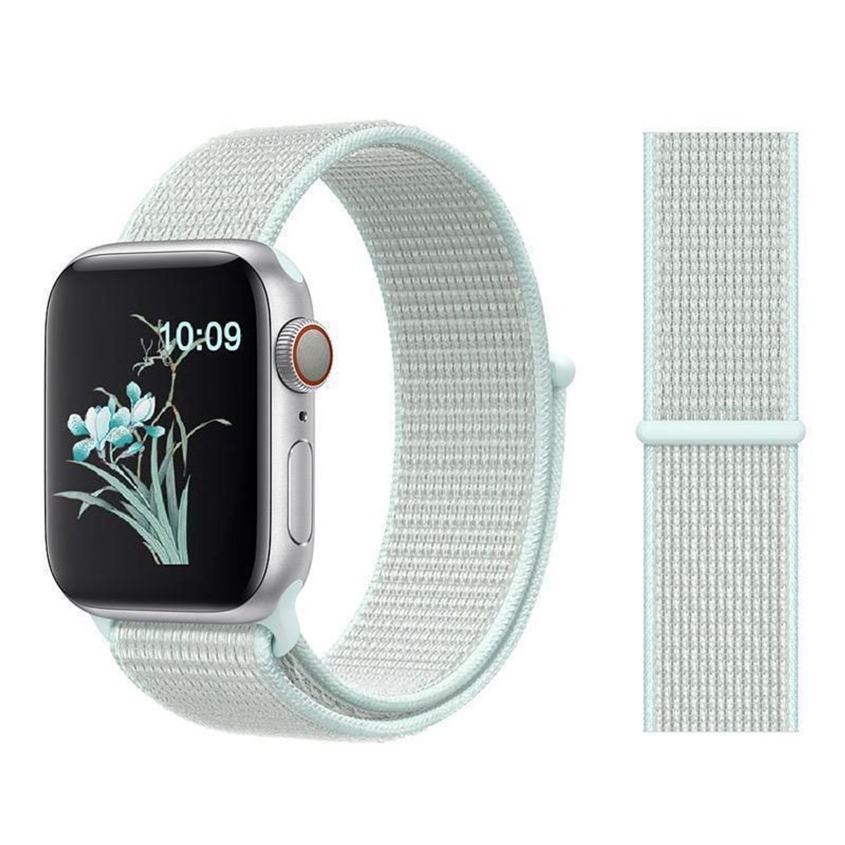 GENERICO - Correa Nylon para Apple Watch y Smartwatch 42mm a 49mm VerAgua