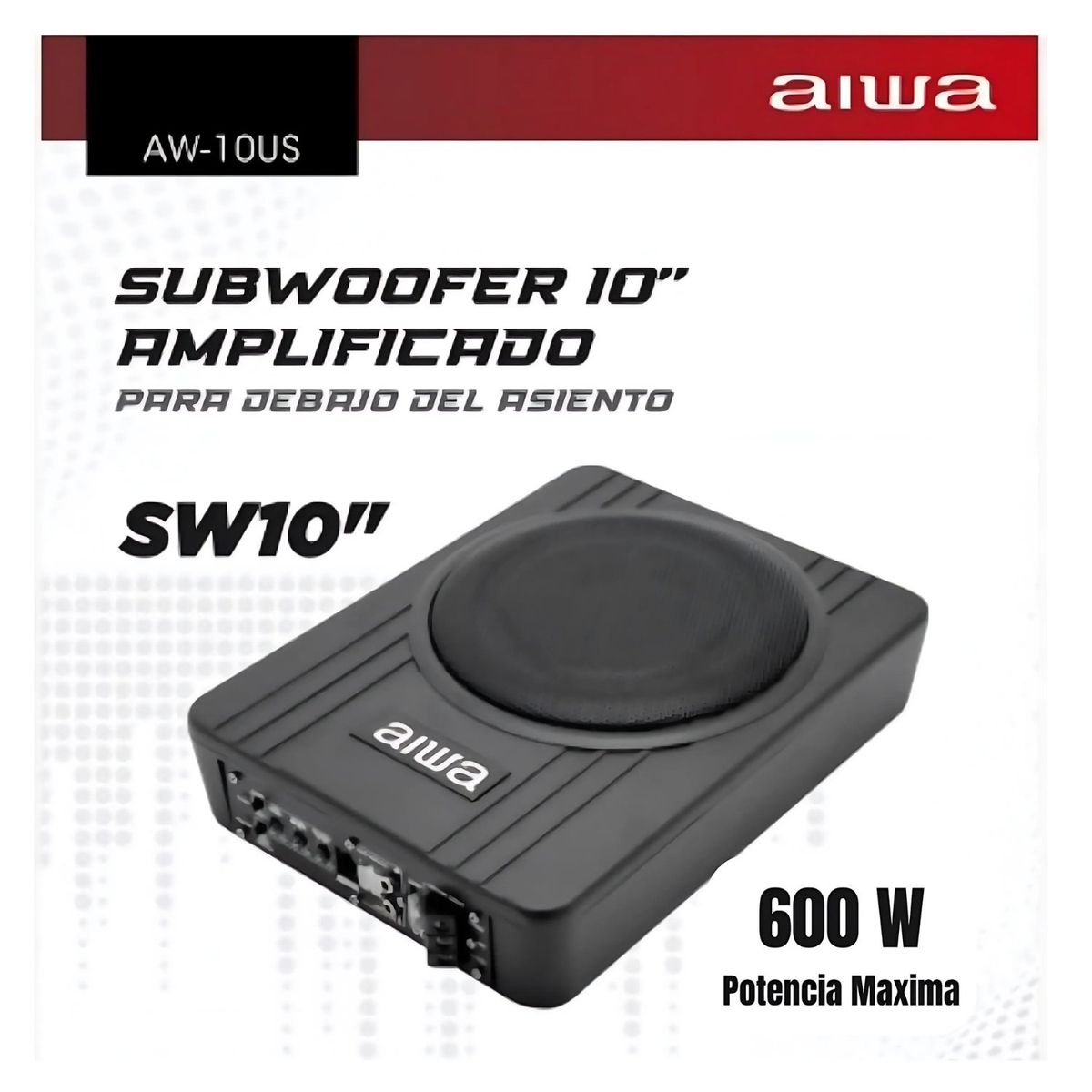 AIWA - Subwoofer Parlante de Auto AIWA 10 pulgadas 120W AW-10US