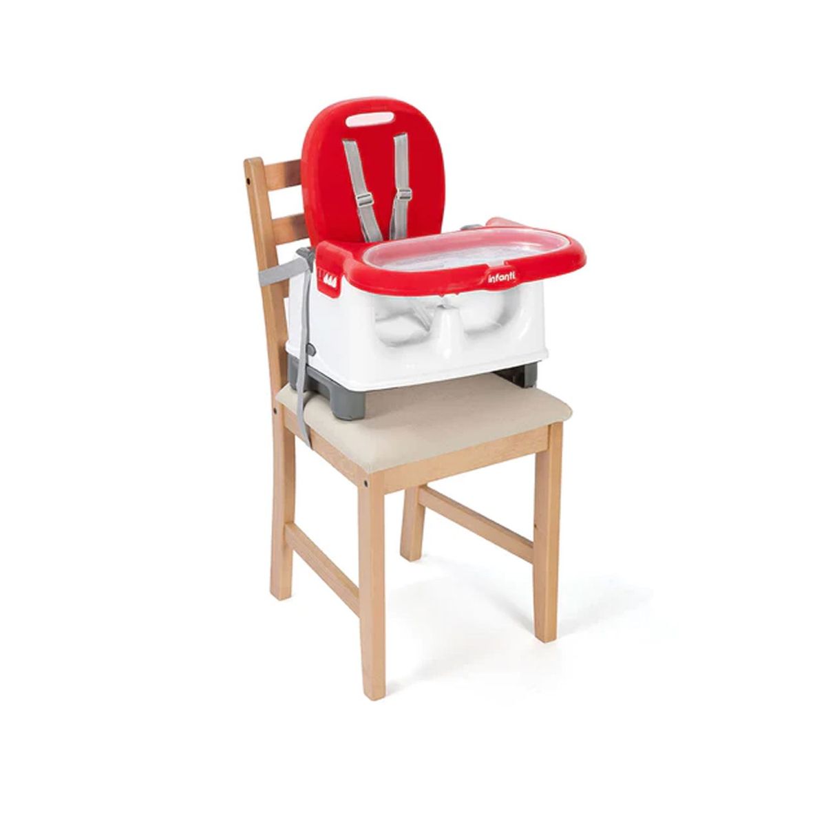 INFANTI - Silla de Comer para Bebé Portátil Mila Red Infanti