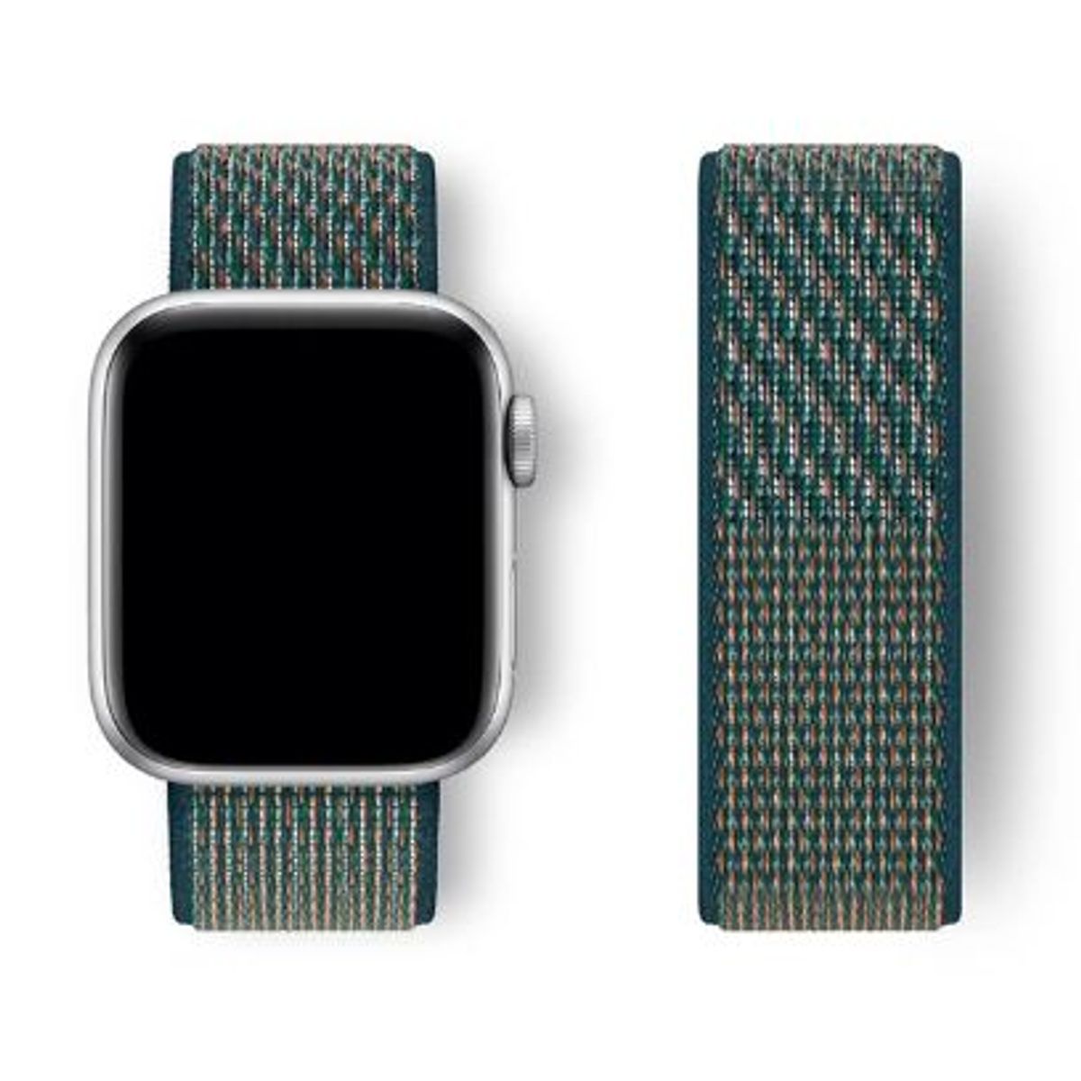 GENERICO - Correa Nylon para Apple Watch y Smartwatch 42mm a 49mm Vrd