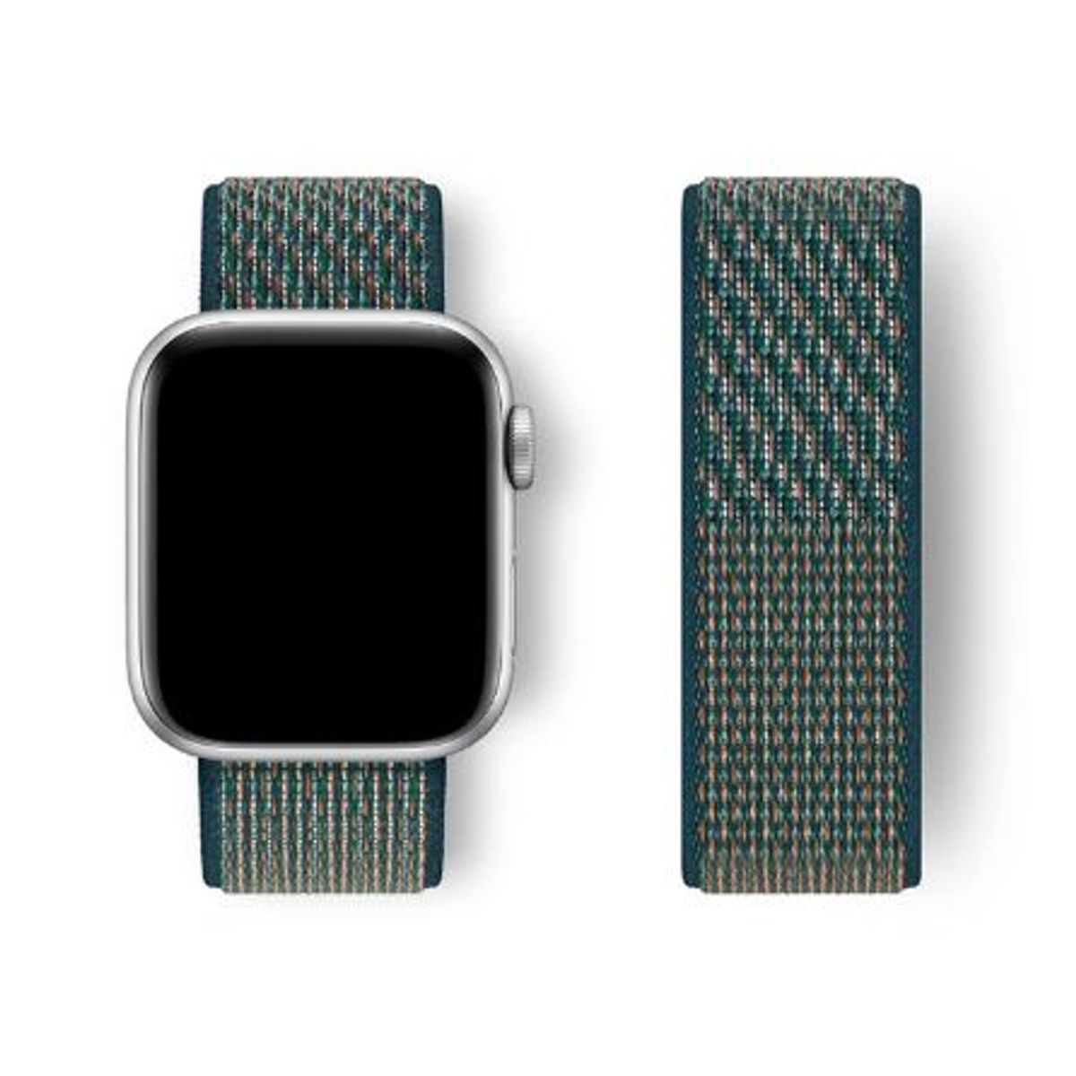GENERICO - Correa Nylon para Apple Watch y Smartwatch 42mm a 49mm Vrd