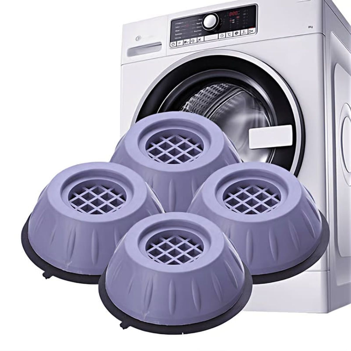 GENERICO - Set 4 Piezas Soporte Antideslizante Lavadora Universal