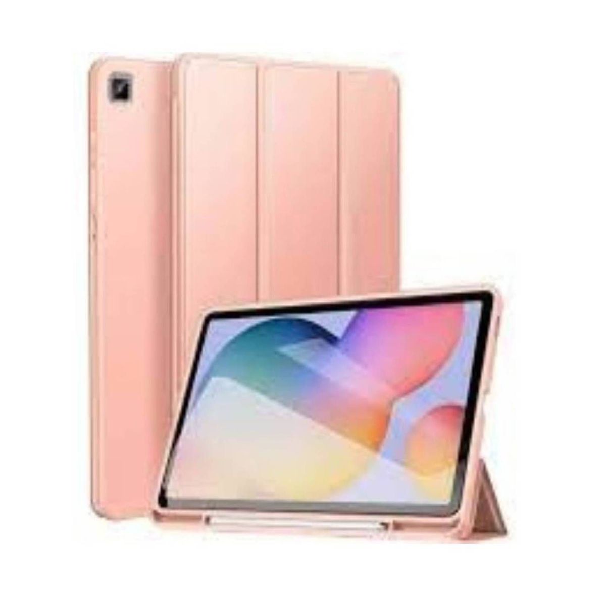 GENERICO - Funda Flip Magnética Tablet Samsung Tab s6 Lite 10.4 2020 Rosado