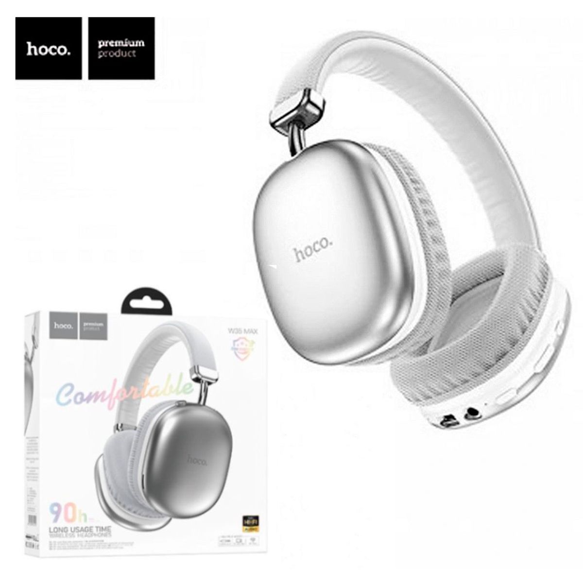 HOCO - Audifono Bluetooth inalámbricos Auriculares Con Microfono Hoco W35 Max