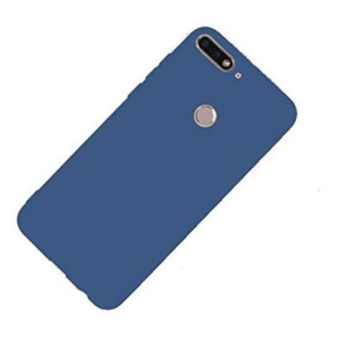 GENERICO - Funda Case para Huawei Y7 2018 Soft Feeling Antishock Azul Antigolpe